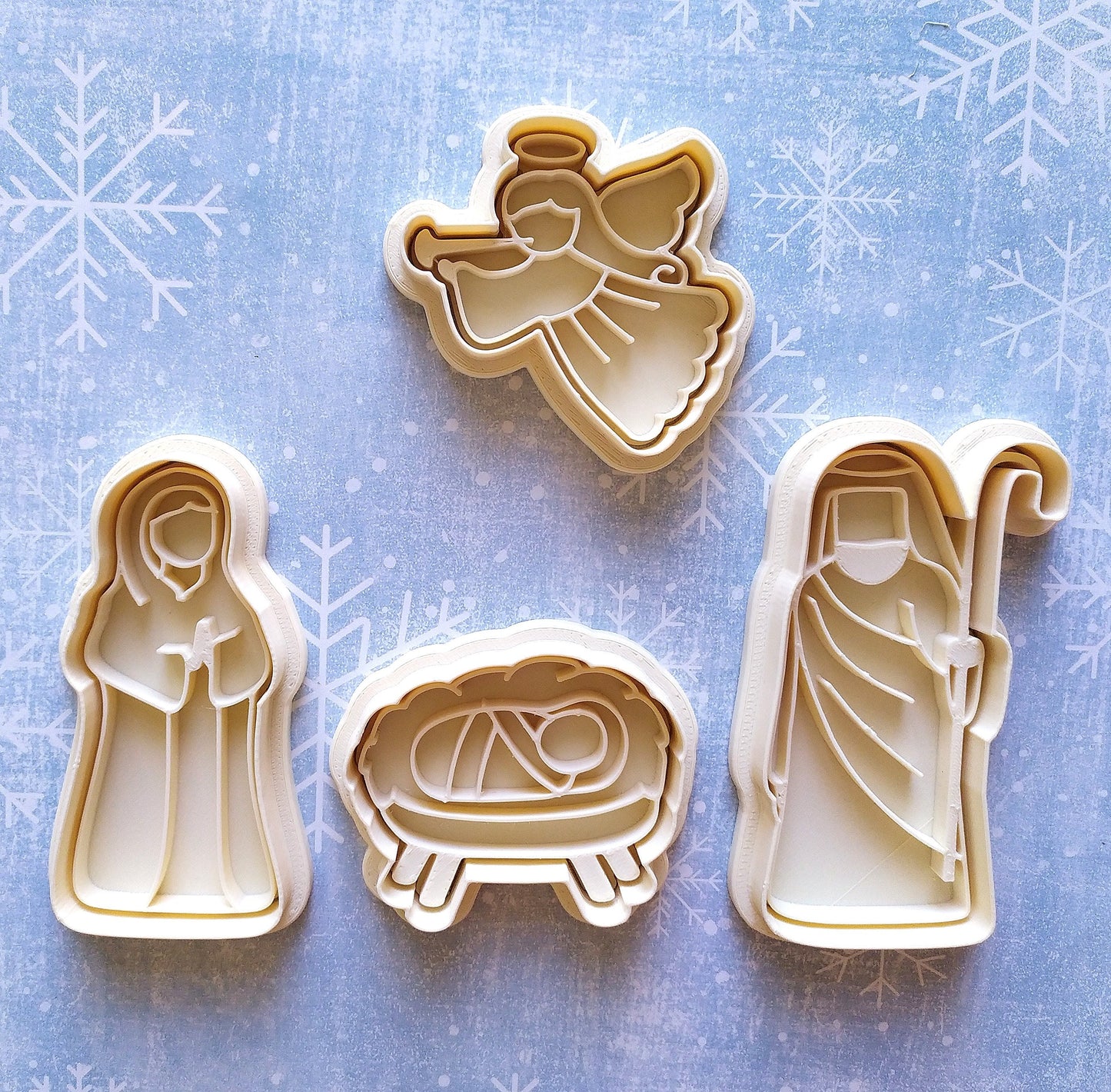Angel with trumpet - cookie cutter set