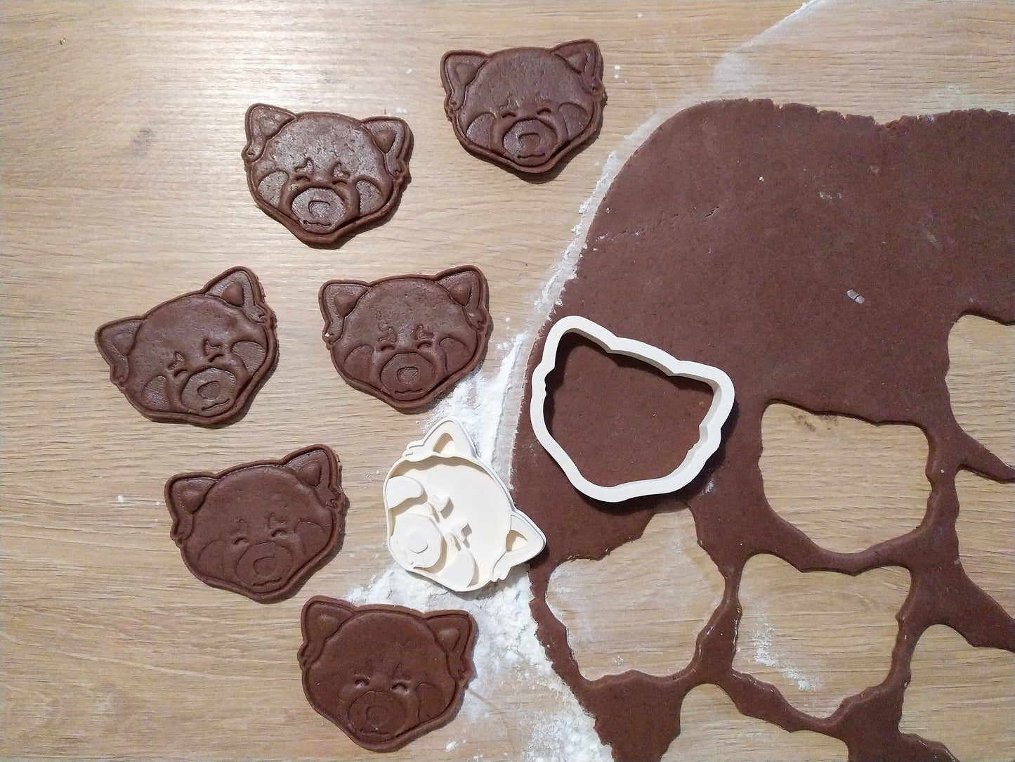Red panda, head - cookie cutter set