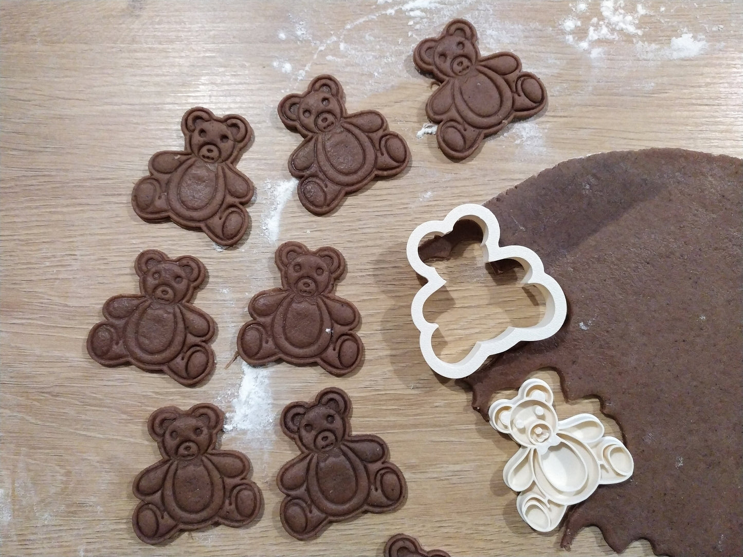 Teddy bear - cookie cutter set