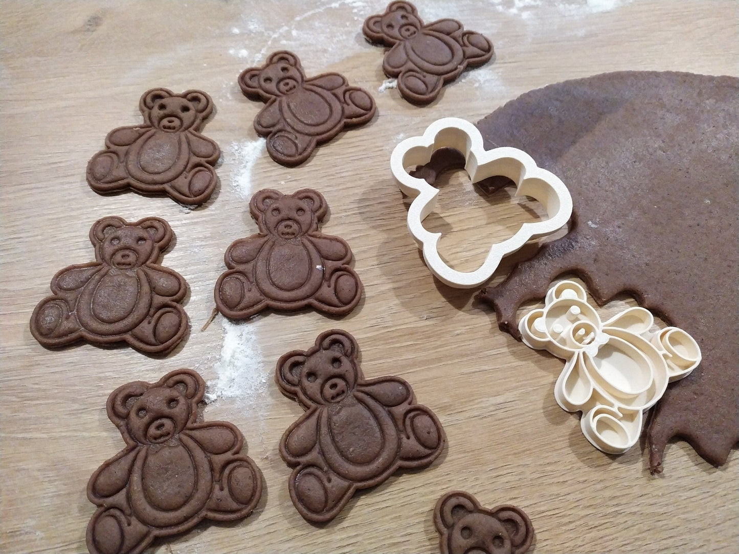 Teddy bear - cookie cutter set