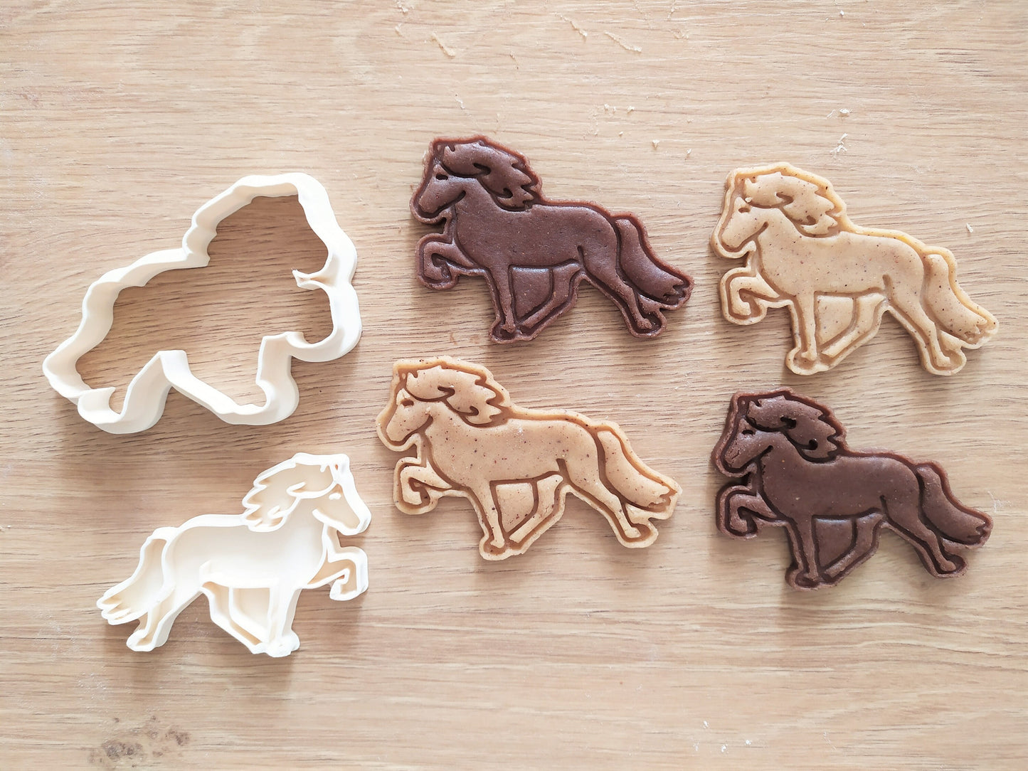 Icelandic horse - cookie cutter set