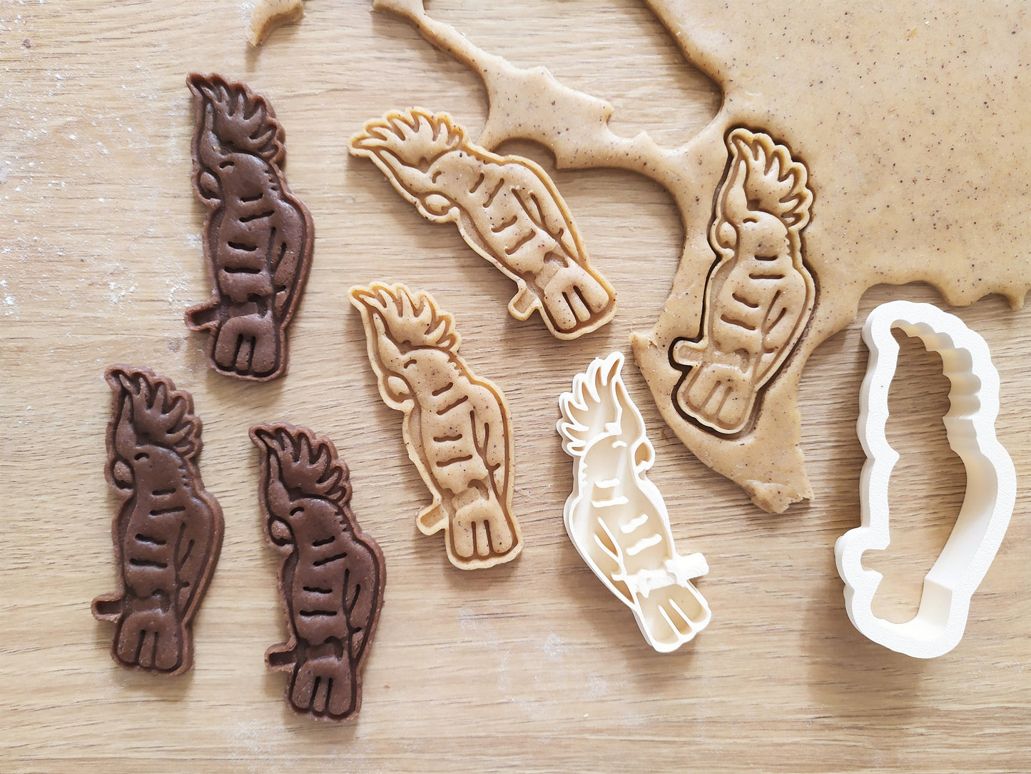 Cockatoo - cookie cutter set