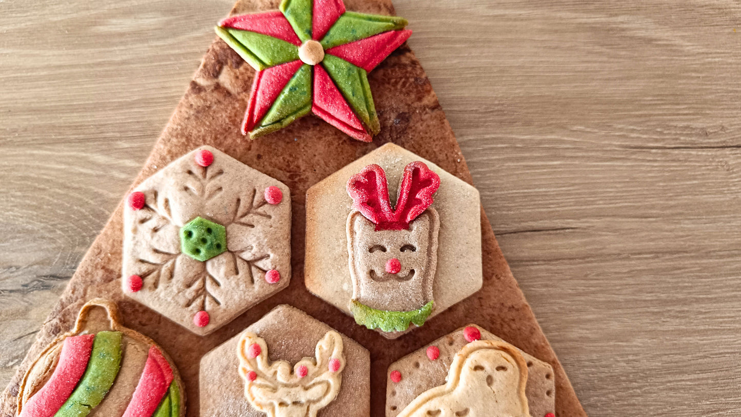 Christmas cat - cookie cutter set