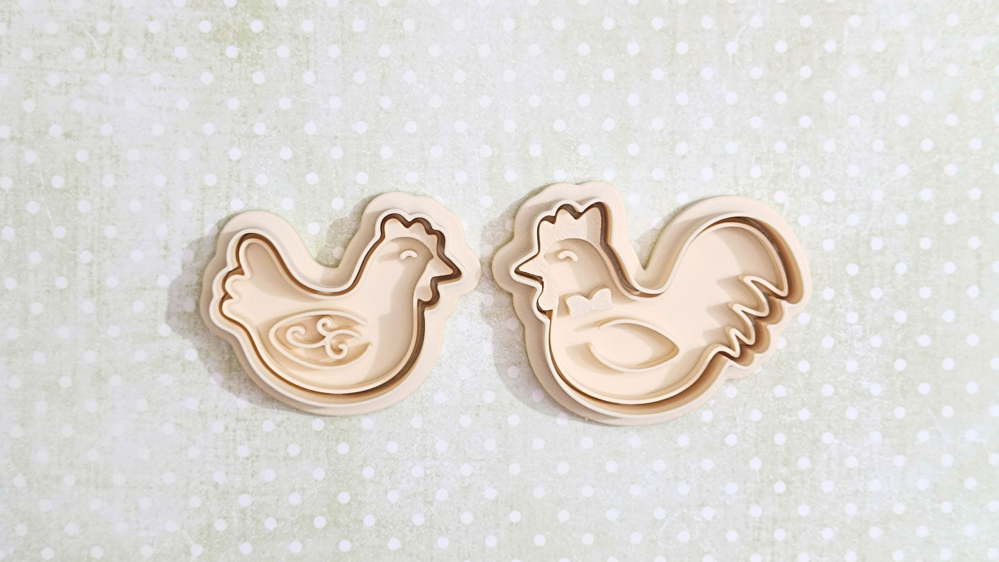 Hen - cookie cutter set