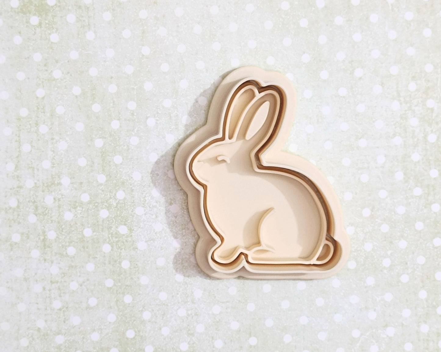 Sitting bunny - cookie cutter set