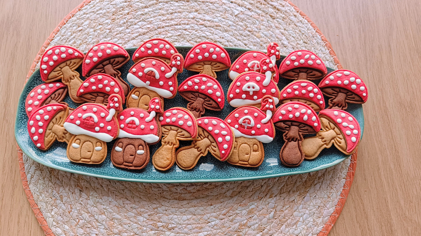 Mushroom house - cookie cutter set