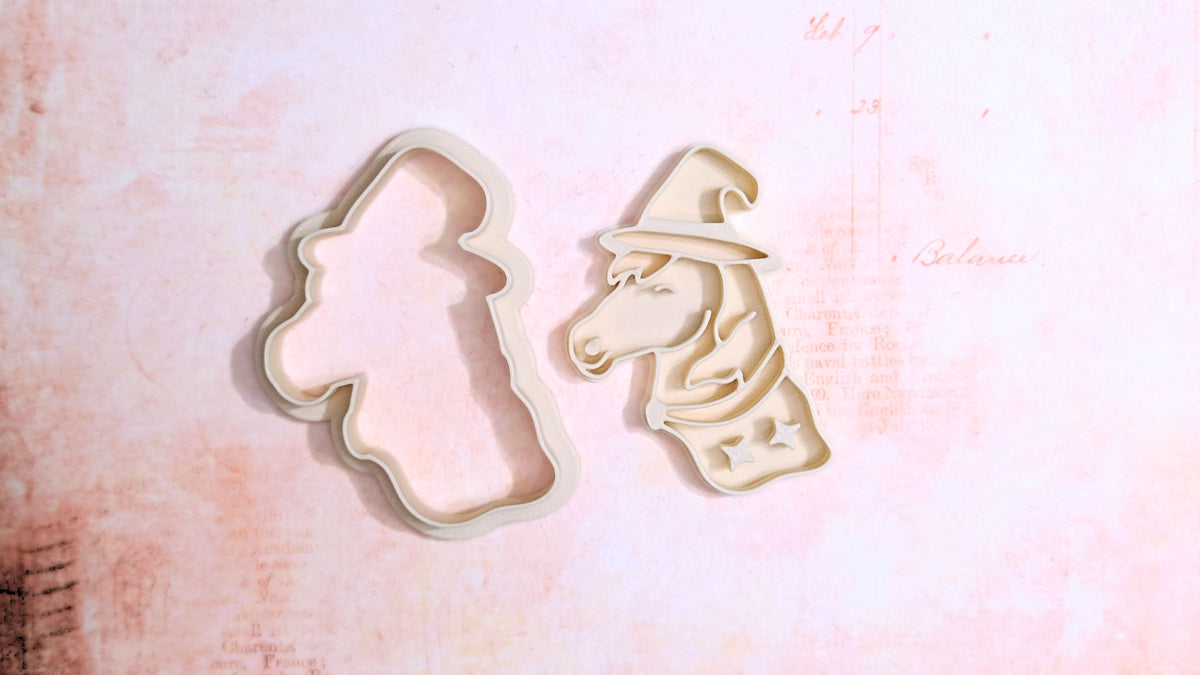 Halloween horse, witch - cookie cutter set
