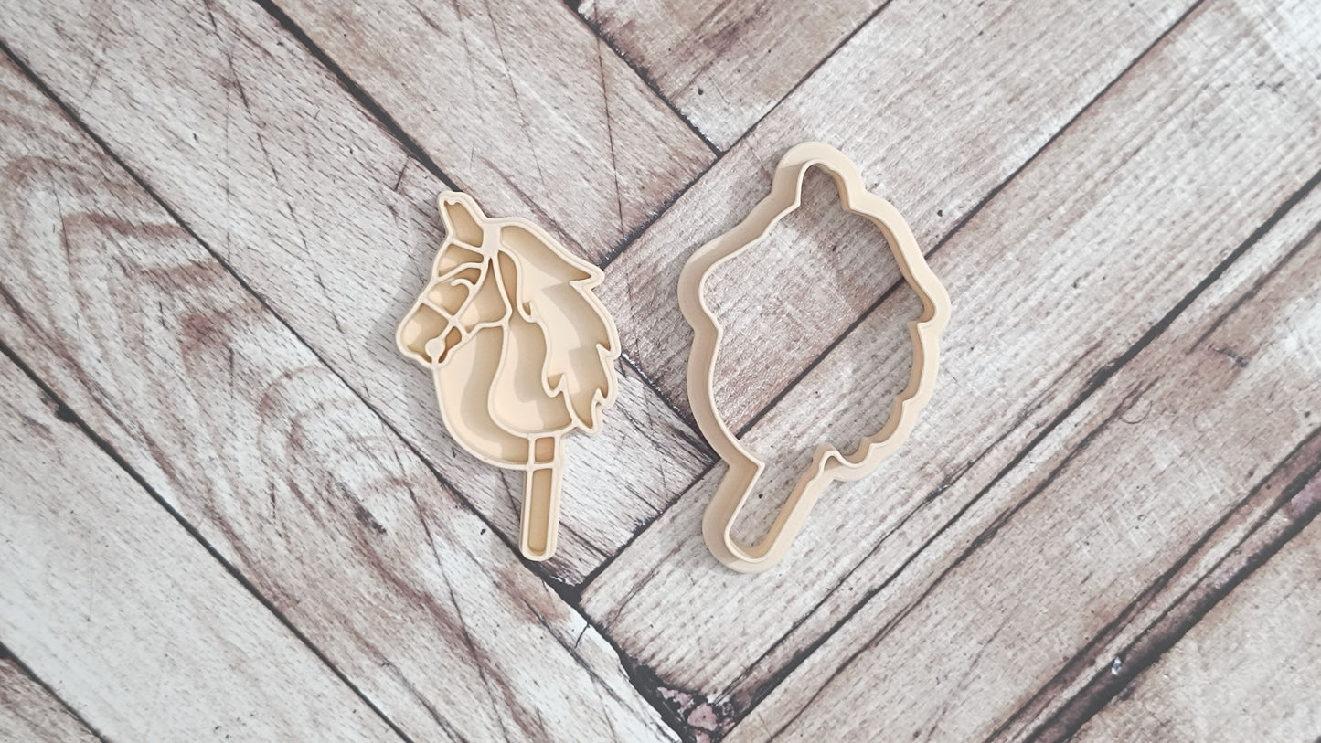 Hobby horse - cookie cutter set