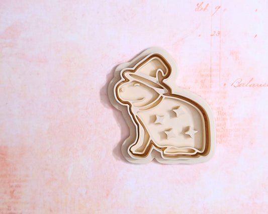 Halloween capybara, witch - cookie cutter set
