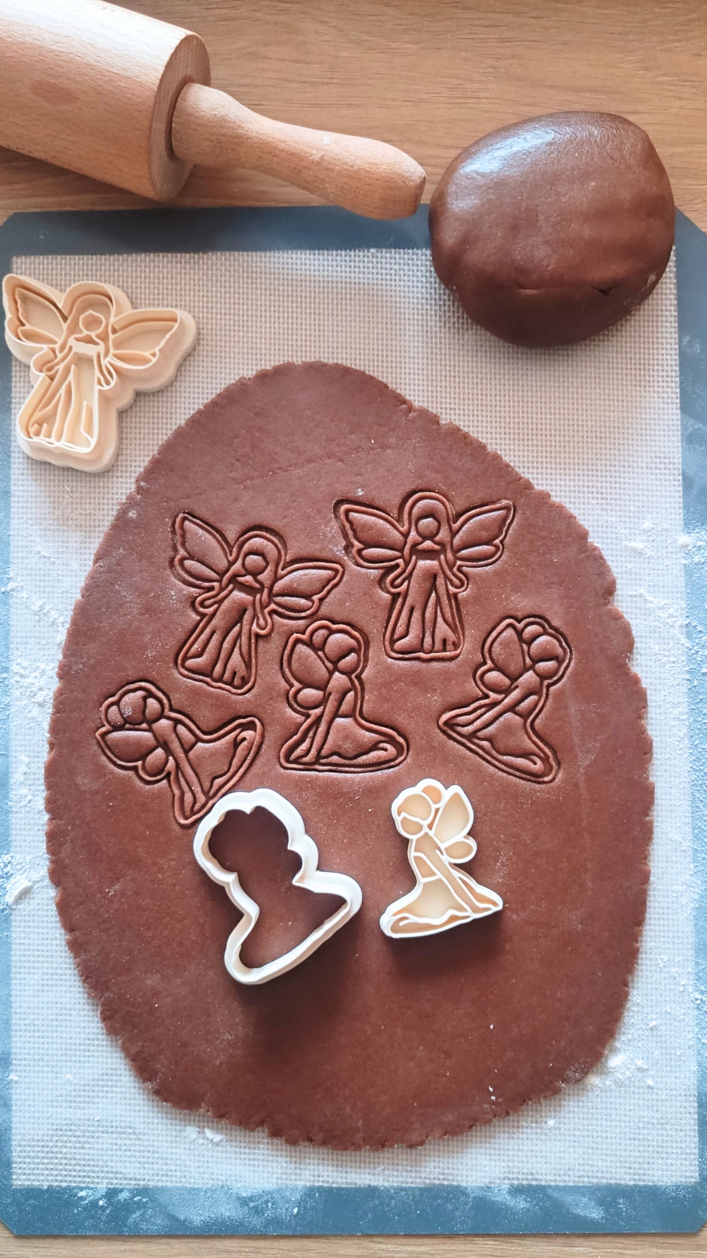Fairy, sitting - cookie cutter set
