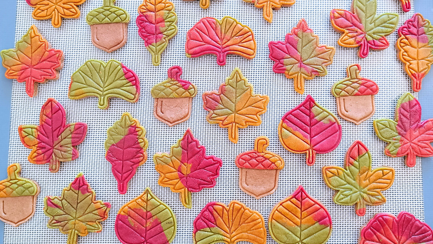 Ginkgo biloba leaf - cookie cutter set