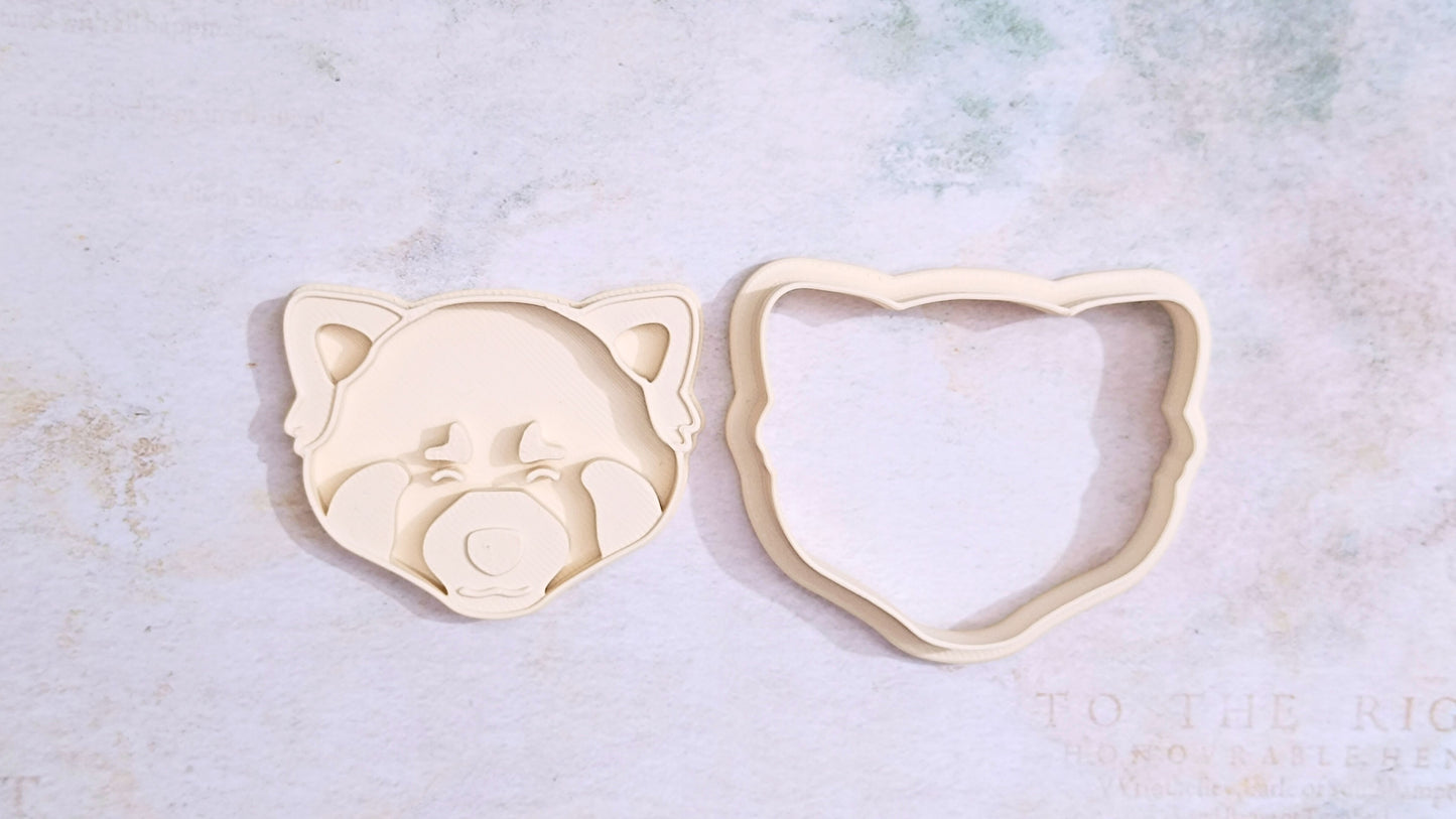 Red panda, head - cookie cutter set