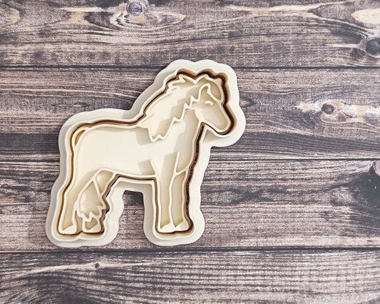 Icelandic horse - cookie cutter set 2