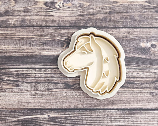 Icelandic horse head v2- cookie cutter set