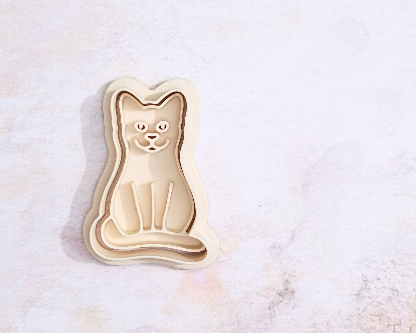 Sitting cat - cookie cutter set