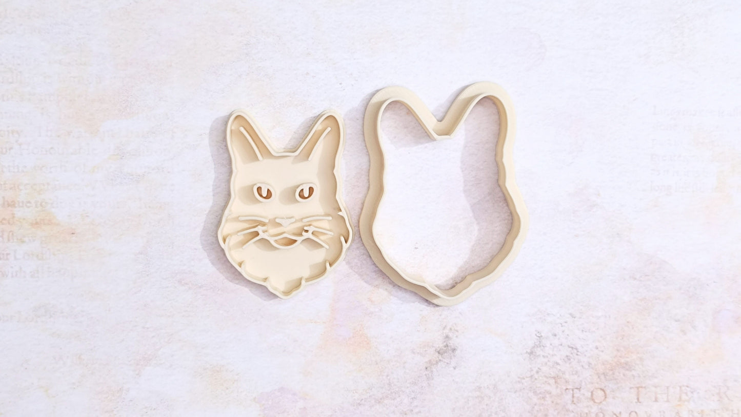 Maine Coon Cat - cookie cutter set