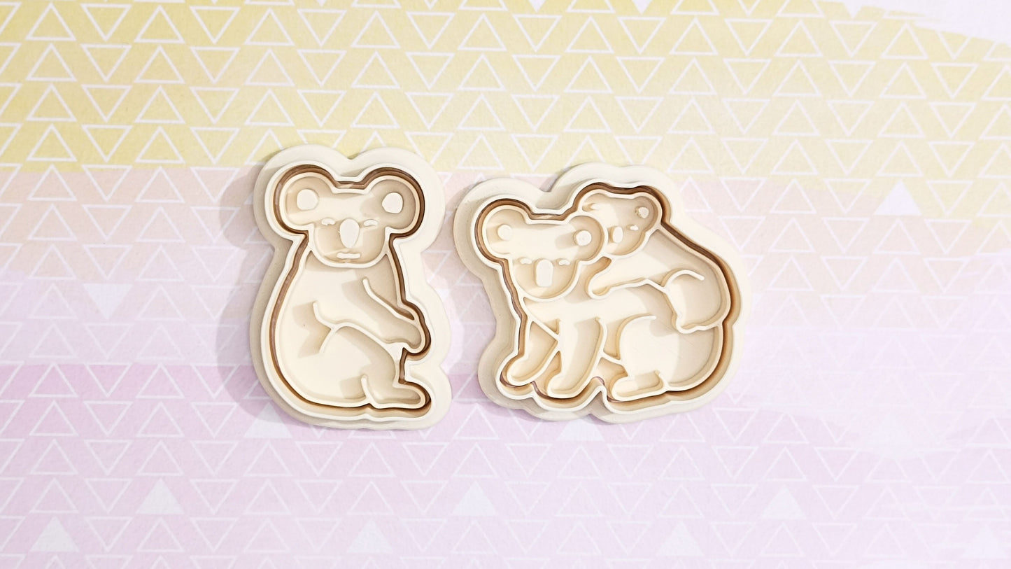 Koala with baby - cookie cutter set