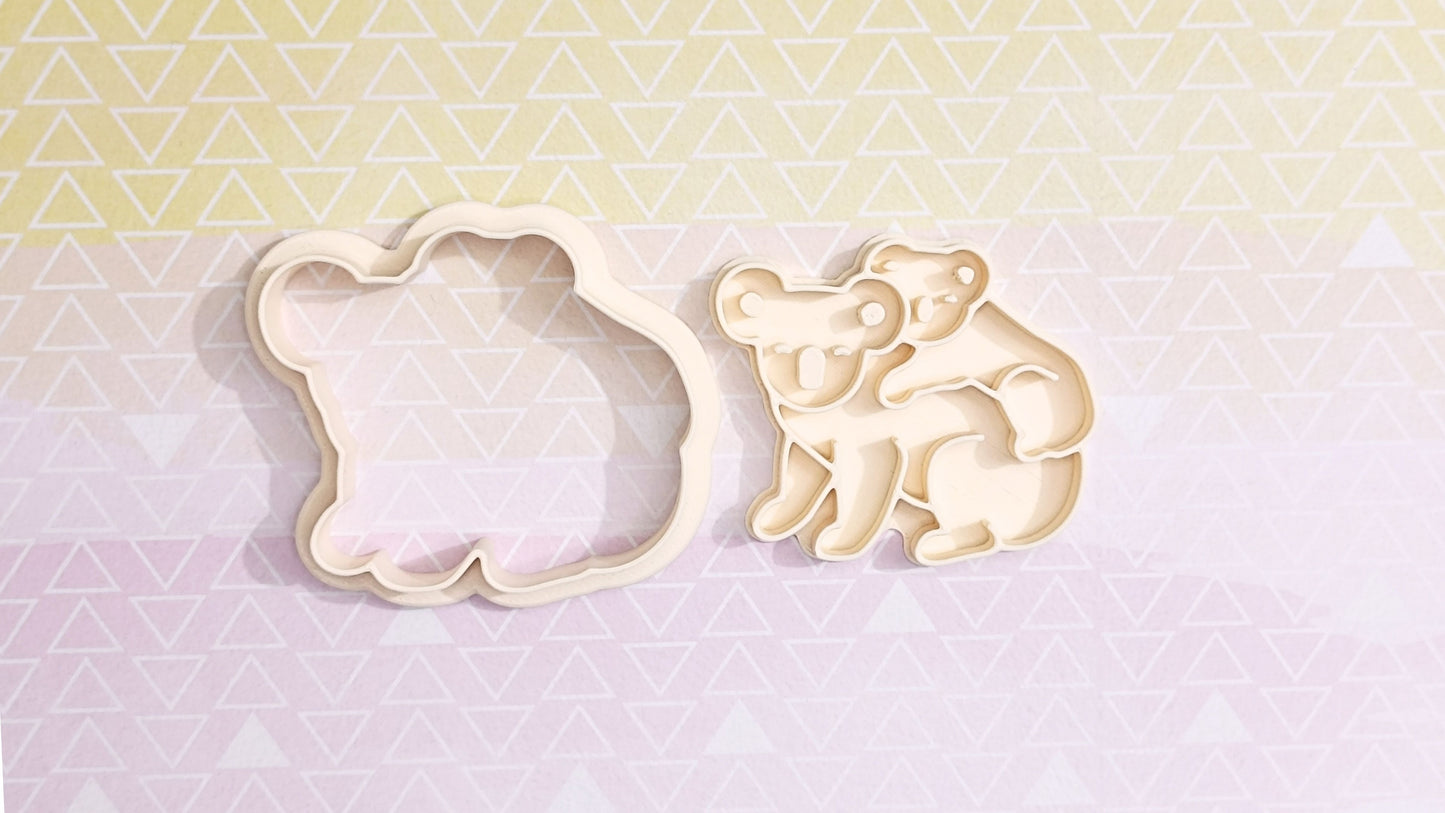 Koala with baby - cookie cutter set