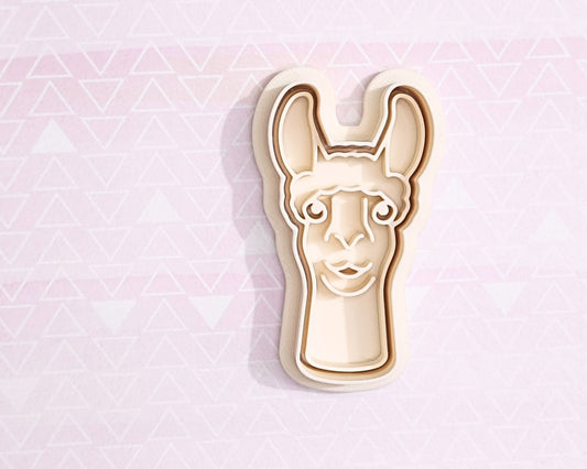 Llama, head - cookie cutter set