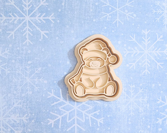 Christmas Teddy bear - cookie cutter set