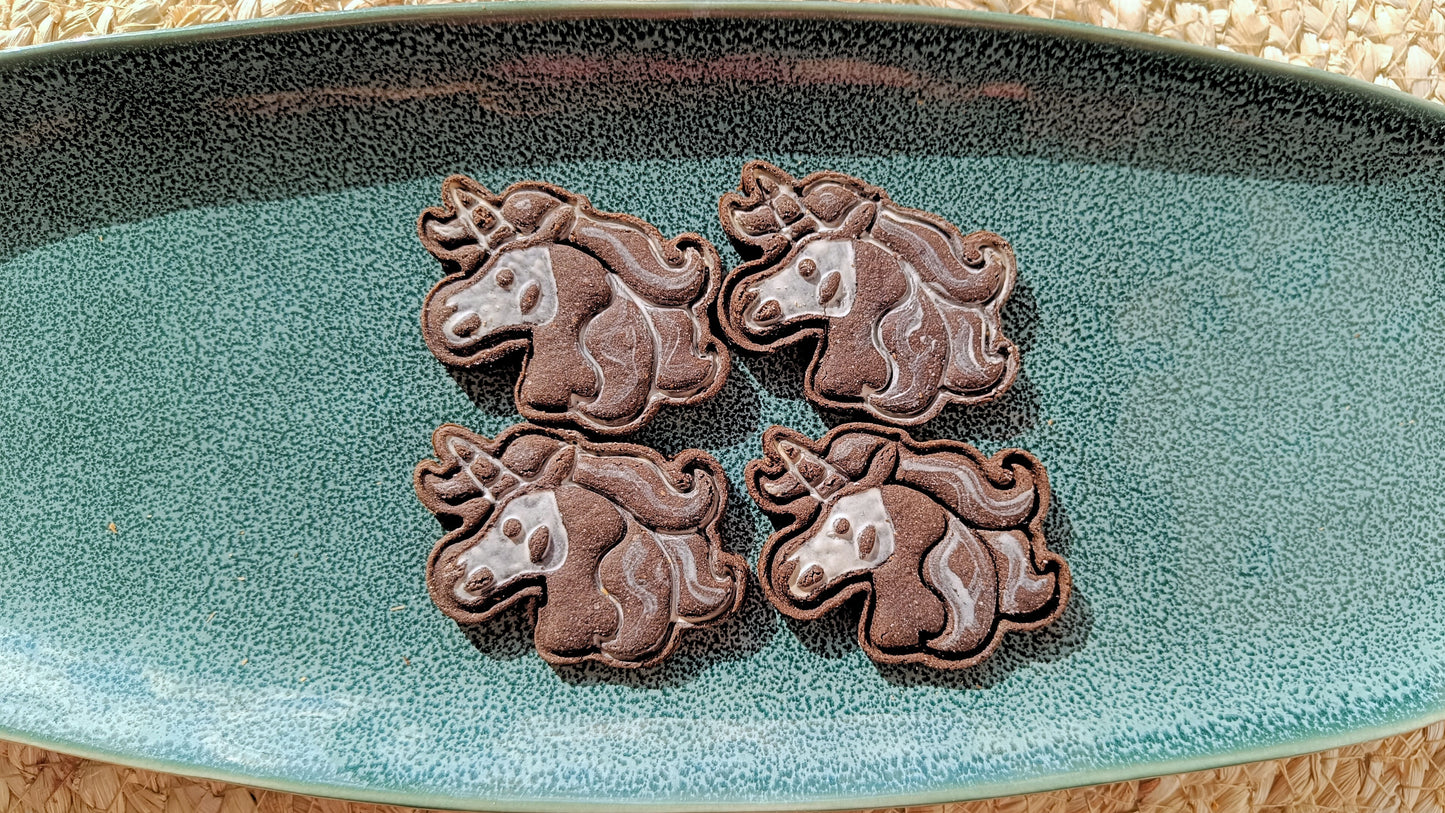 Unicorn skull - cookie cutter set