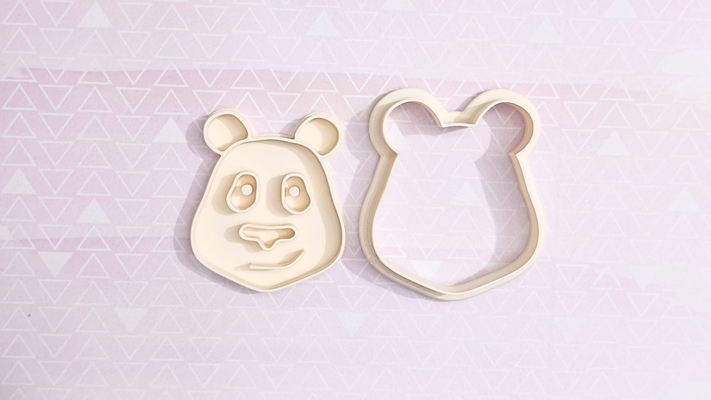 Panda head - cookie cutter set