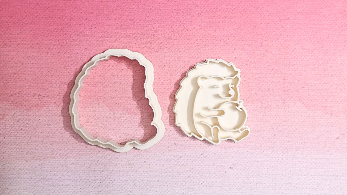 Autumn hedgehog - cookie cutter set