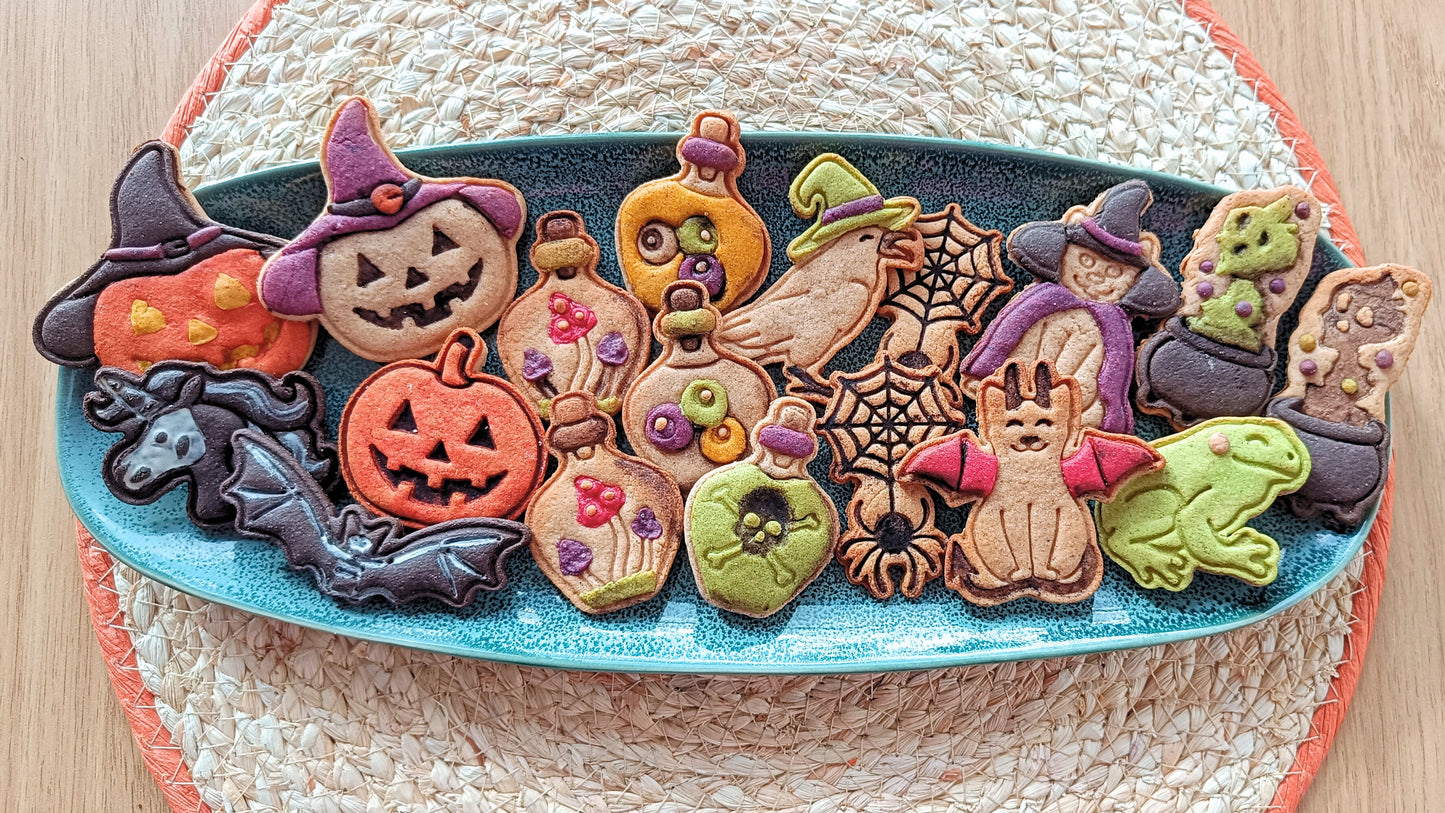Cat in costume, demon  - cookie cutter set