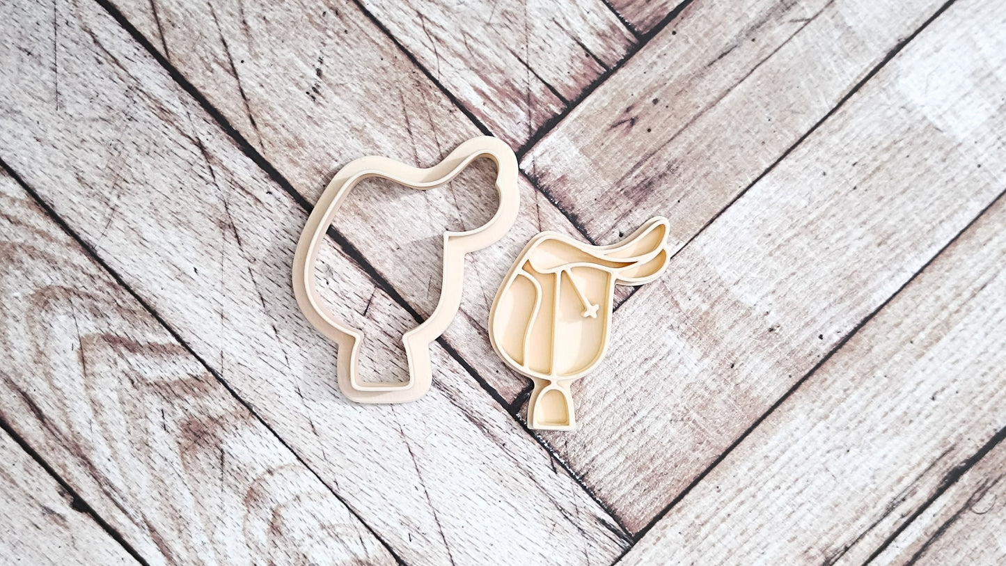 English saddle - cookie cutter set