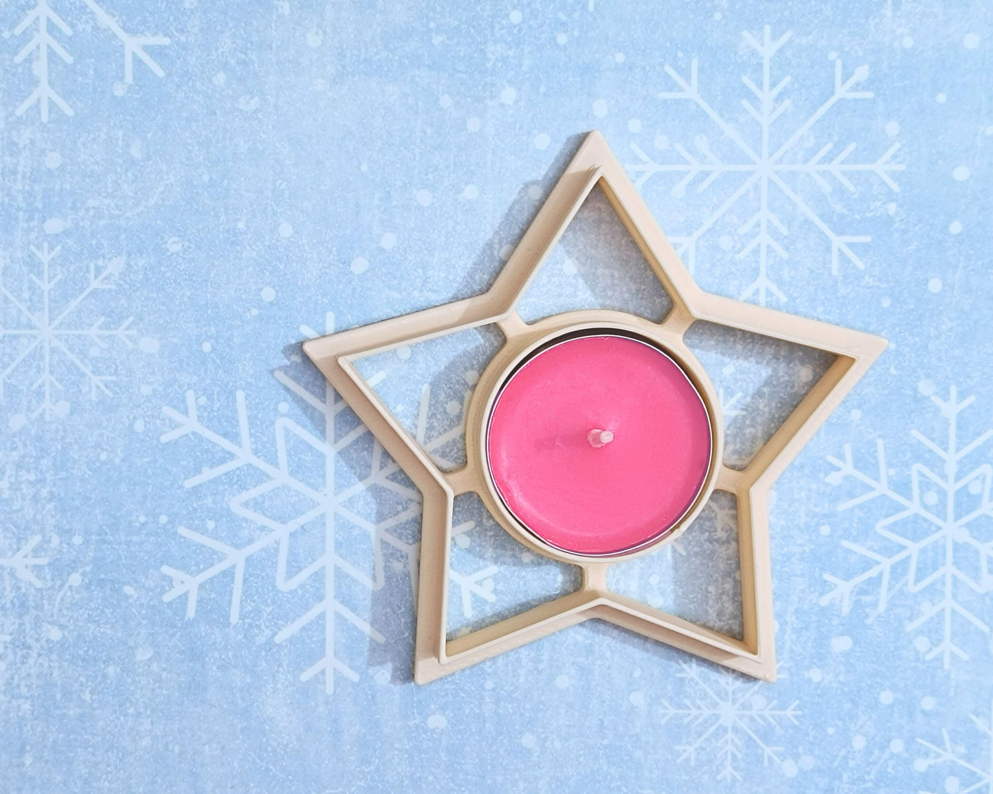 Star for a tea candle- cookie cutter