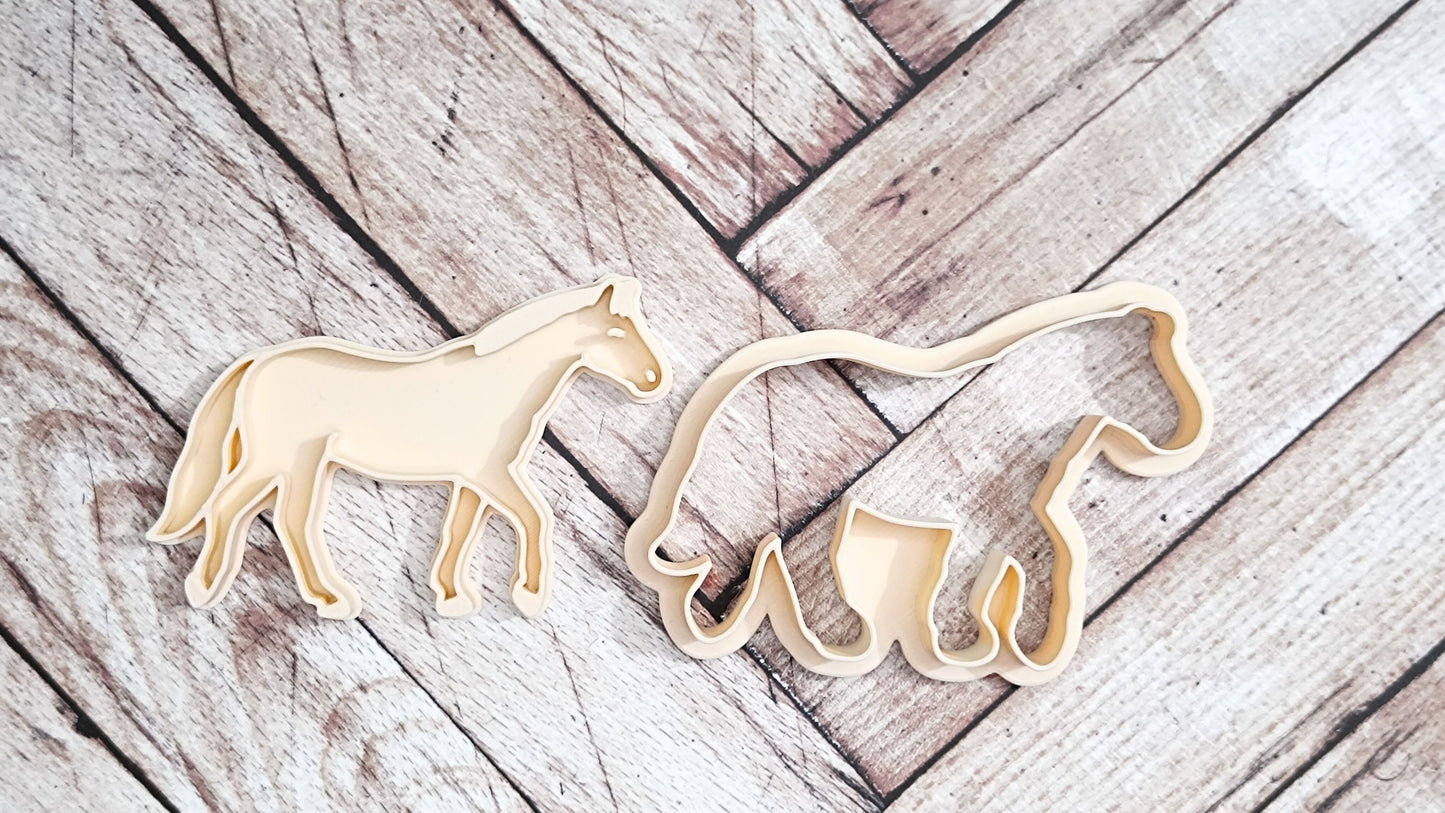 Moving horse - cookie cutter set