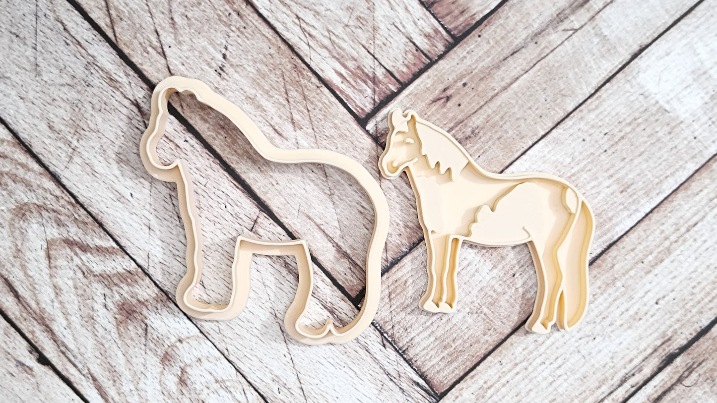 Pinto horse - cookie cutter set