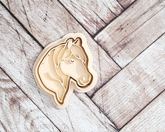 Horse, head - cookie cutter set