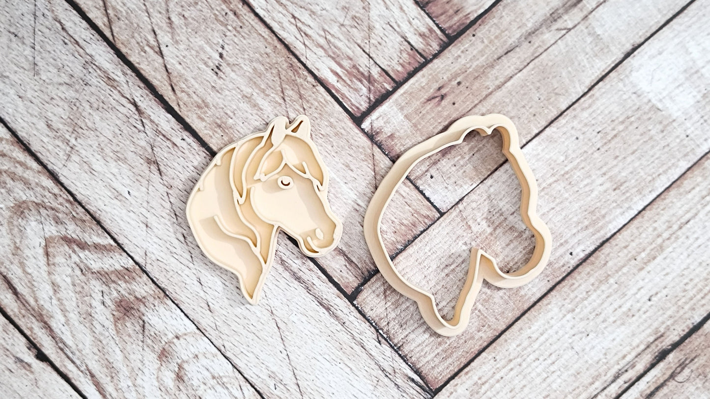 Horse, head - cookie cutter set