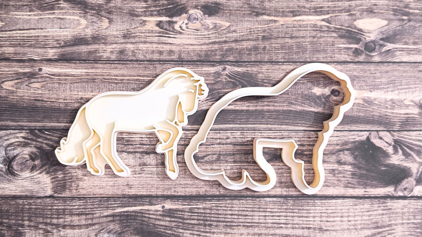 Friesian horse - cookie cutter set