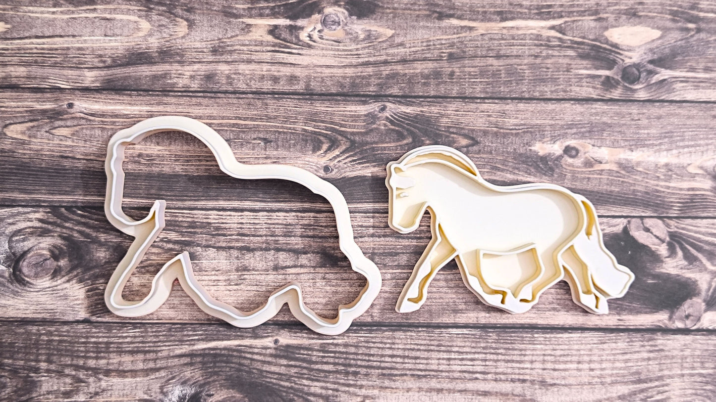 Fjord horse - cookie cutter set