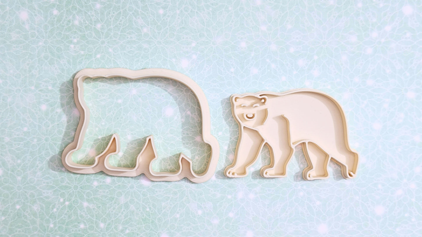 Polar bear - cookie cutter set