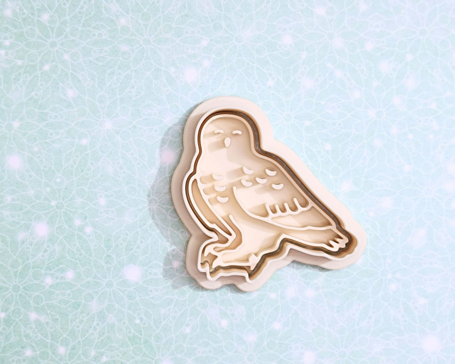 Snowy owl - cookie cutter set