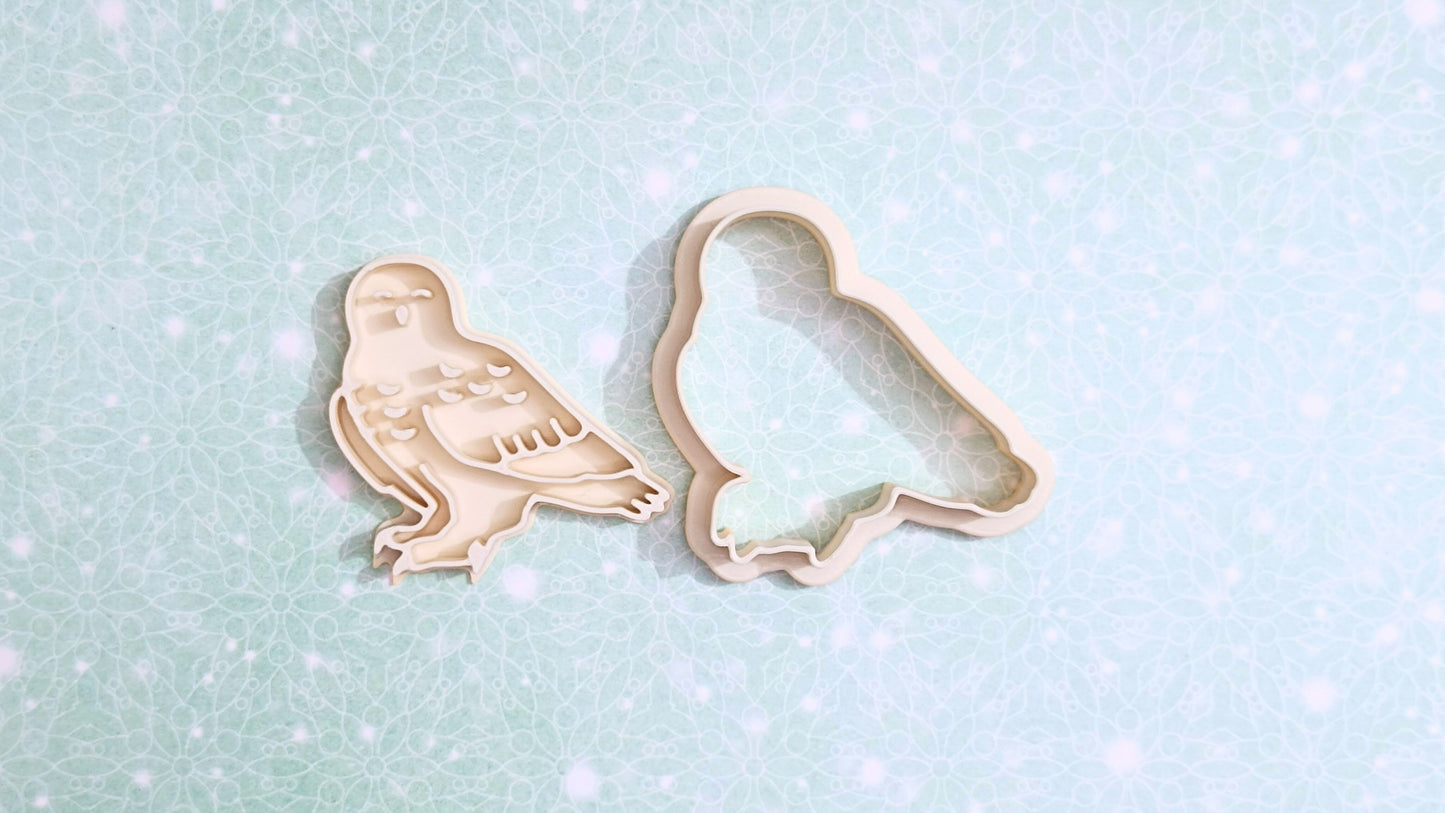 Snowy owl - cookie cutter set