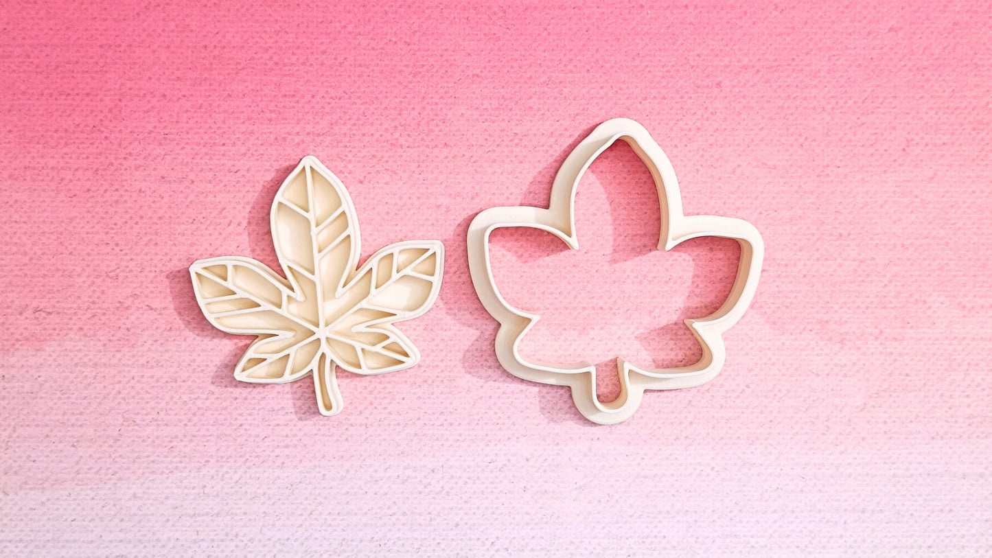 Chestnut leaf - cookie cutter set