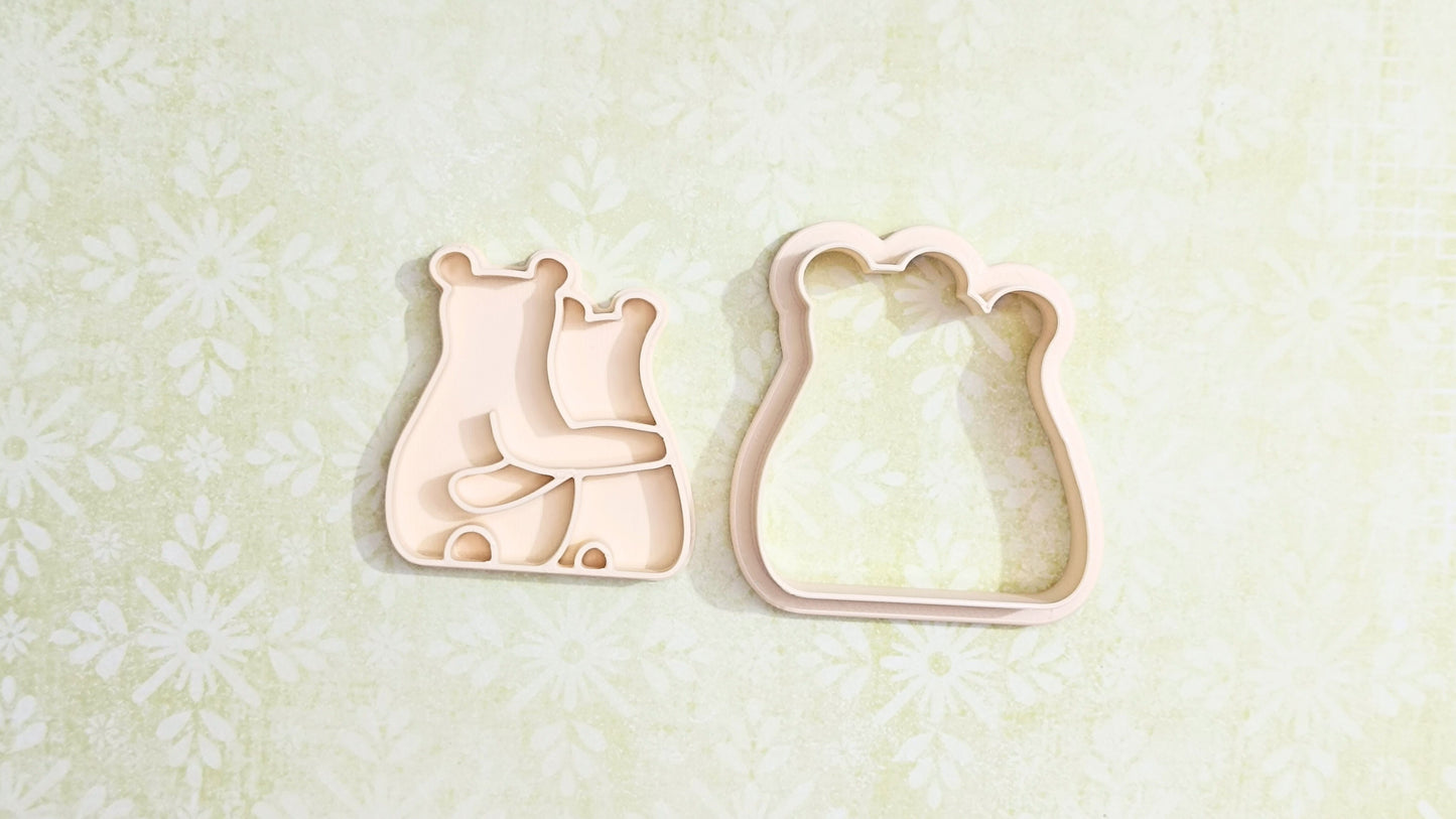 Two bears LOGO - cookie cutter set