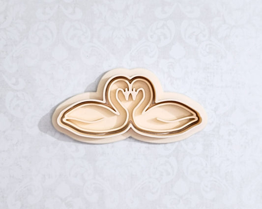 Swans in love - cookie cutter set