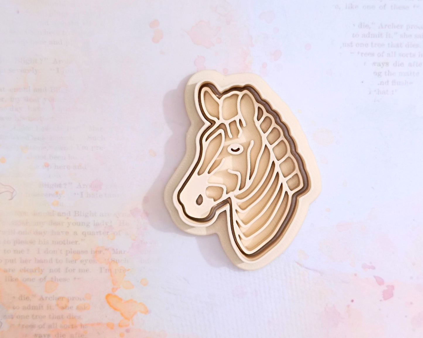 Zebra head - cookie cutter set