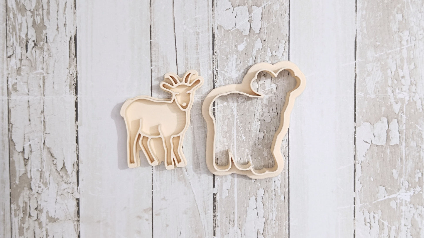 Goat - cookie cutter set