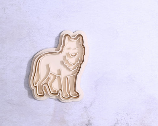 Wolf, standing - cookie cutter set