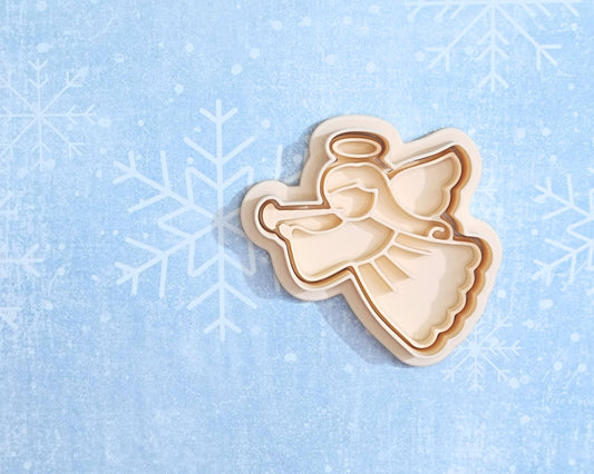 Angel with trumpet - cookie cutter set