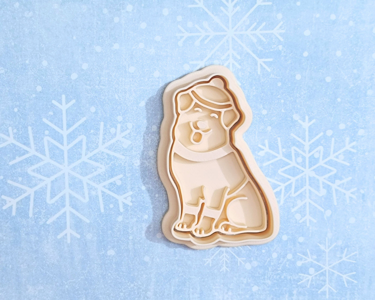 Christmas dog - cookie cutter set