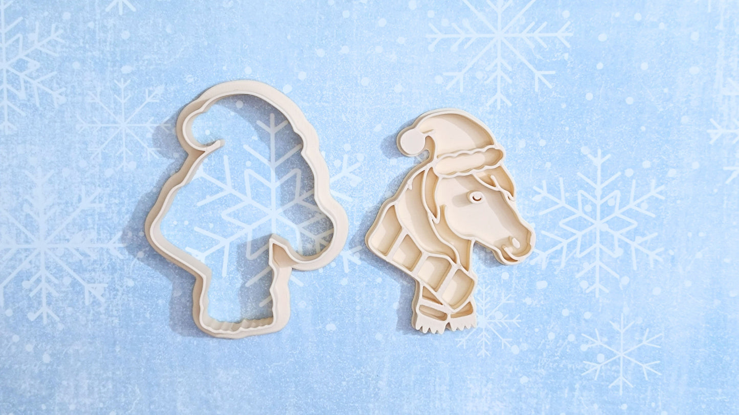 Christmas horse - cookie cutter set