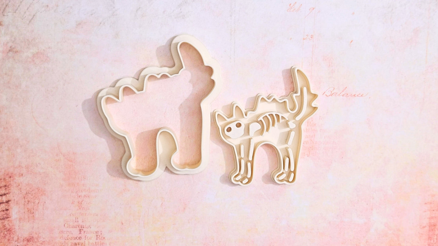 Cat skeleton - cookie cutter set