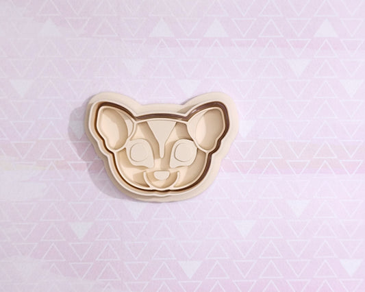 Sugar Glider, head - cookie cutter set